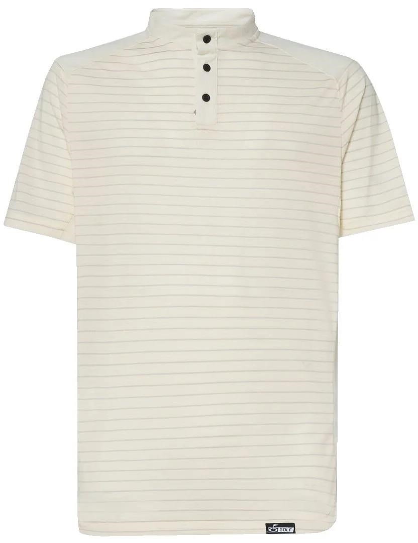 Oakley Fringe Stripe męskie polo, arctic white