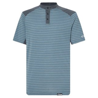 Oakley Fringe Stripe męskie polo, dark slate