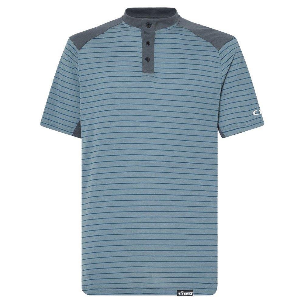 Oakley Fringe Stripe męskie polo, dark slate