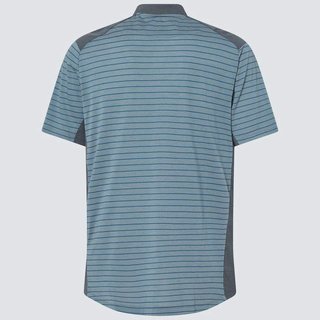 Oakley Fringe Stripe męskie polo, dark slate