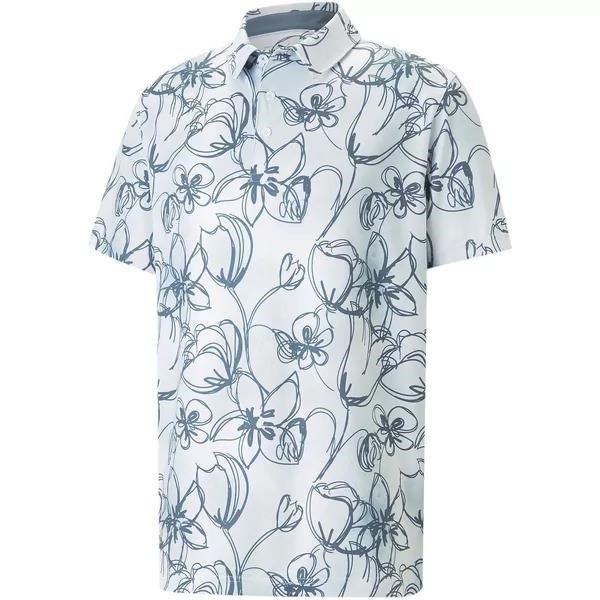 Puma Cloudspun Stems męskie polo, białe