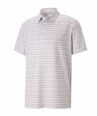 Puma Mattr Flamingo męskie polo, biało/różowy