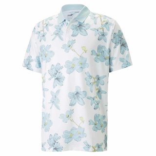 Puma Mattr Verdant męskie polo, biało/niebieskie
