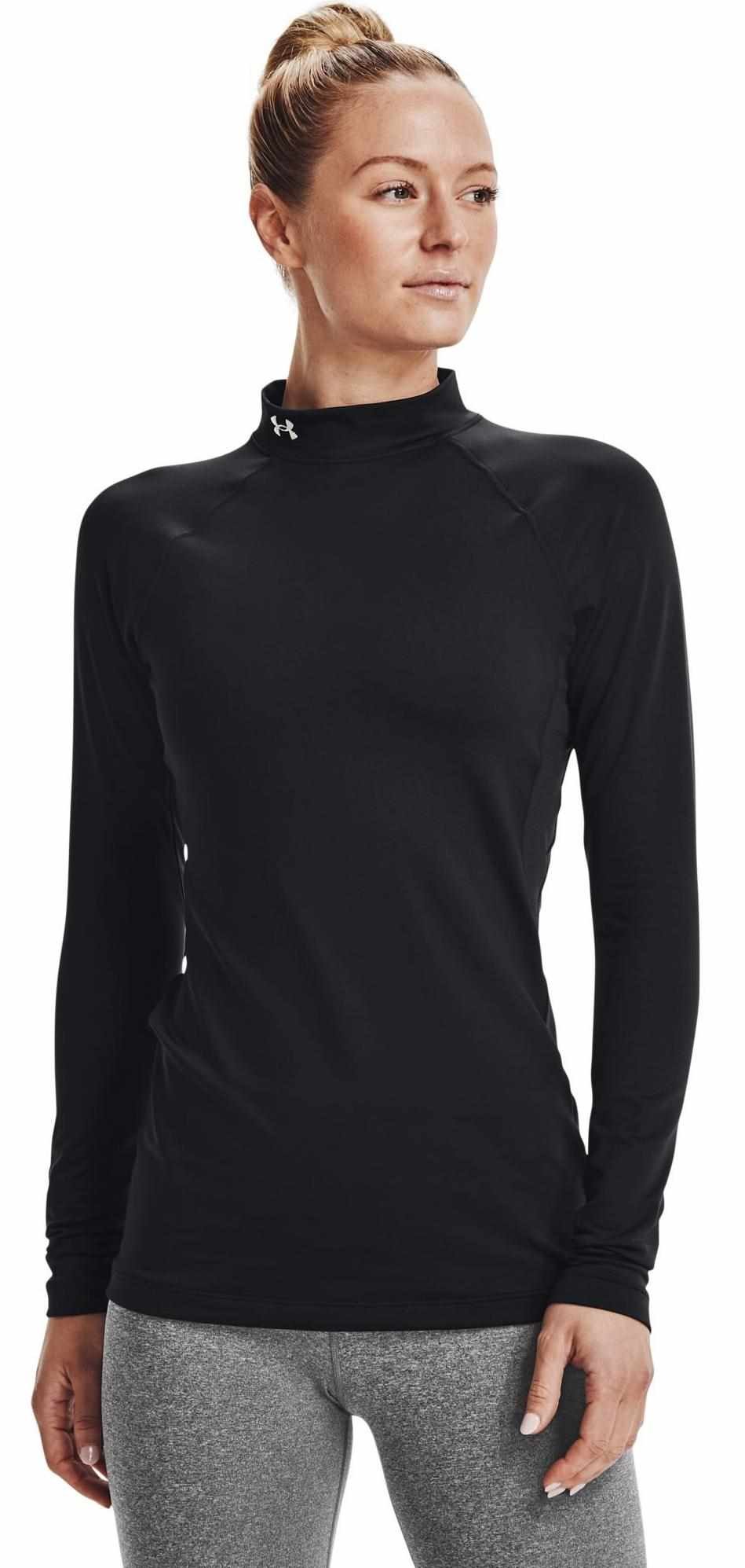 Under Armour Authentics Mockneck damska thermo koszulka, czarna