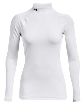 Under Armour Authentics Mockneck damska thermo koszulka, biała