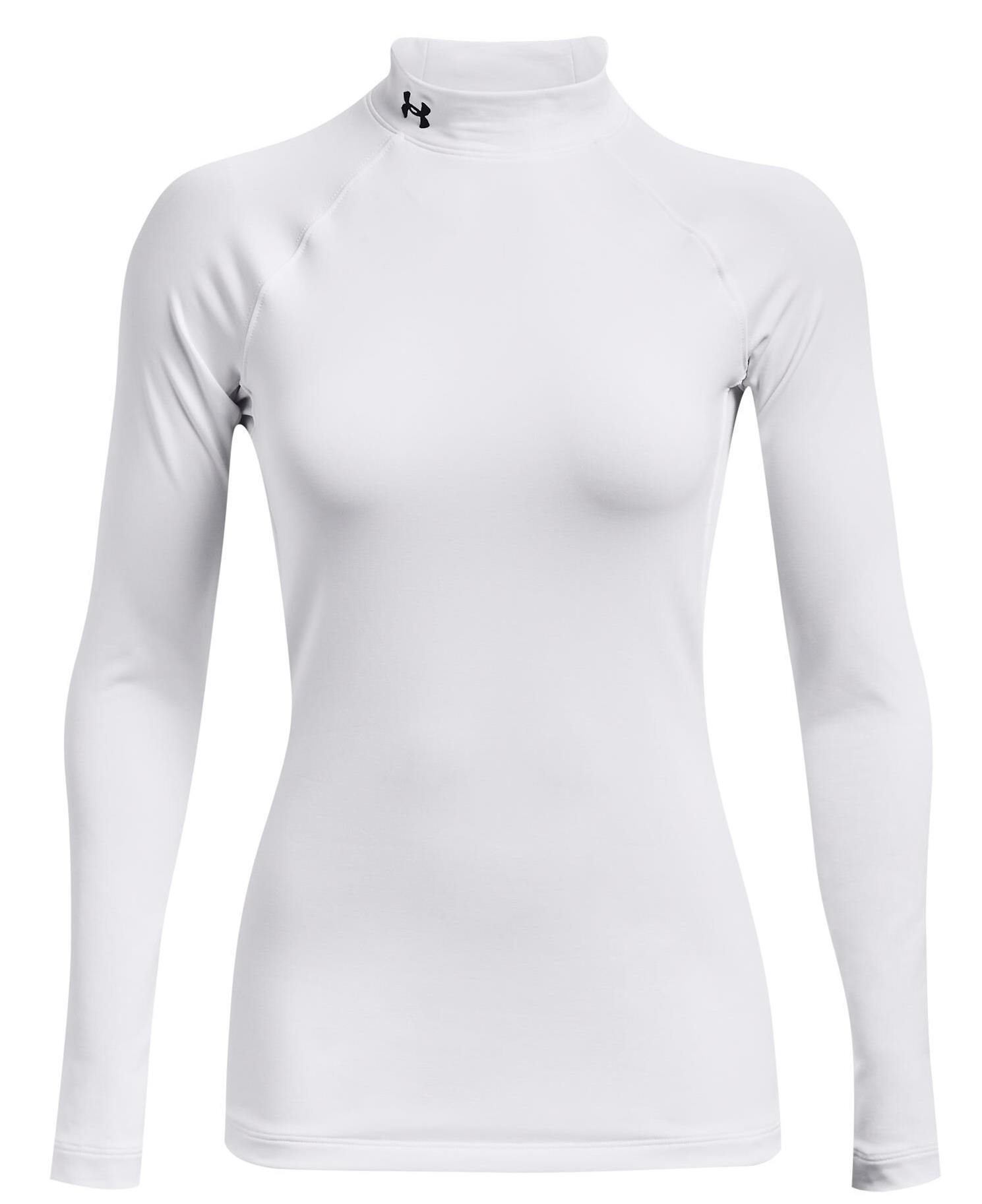Under Armour Authentics Mockneck damska thermo koszulka, biała