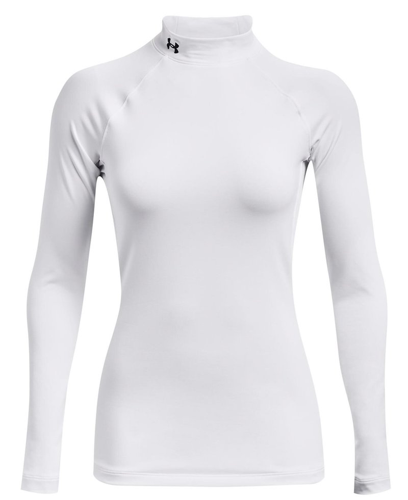 Under Armour Authentics Mockneck damska thermo koszulka, biała