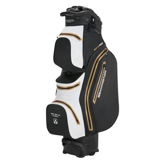 Bennington Dry QO 14 Waterproof cart bag, czarno/biało/złoty