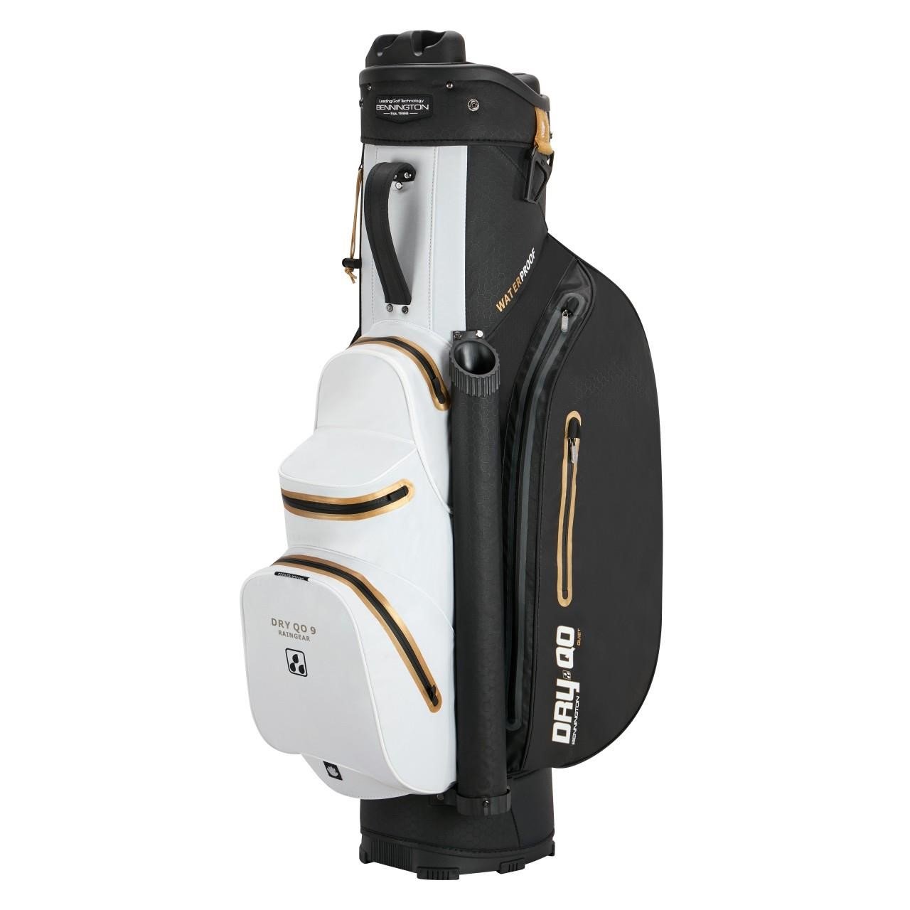Bennington Dry QO 9 Waterproof cart bag, czarny/biało/złoty