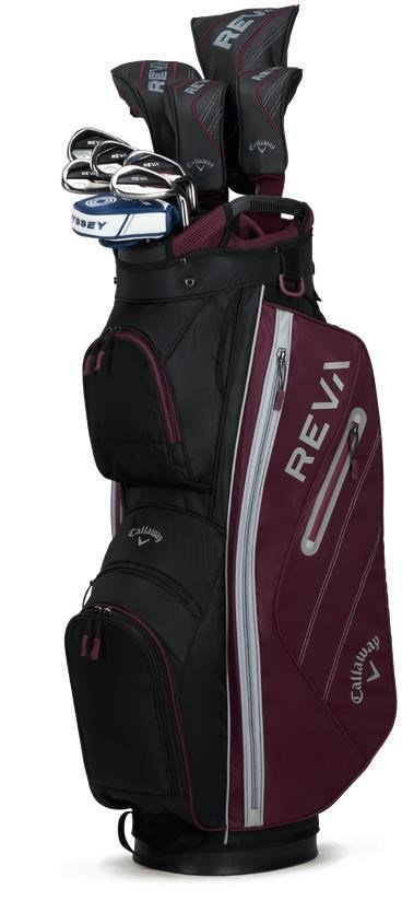 Callaway Reva EGGPLANT 8-piece damski pół zestaw golfowy, grafit, dla praworęcznych
