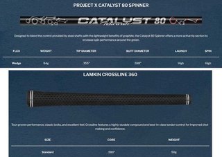 Cleveland CBX Full-Face 2 wedge, grafit