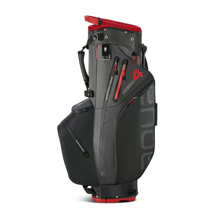Big Max Aqua Hybrid 4 stand bag, czarno/szaro/czerwony