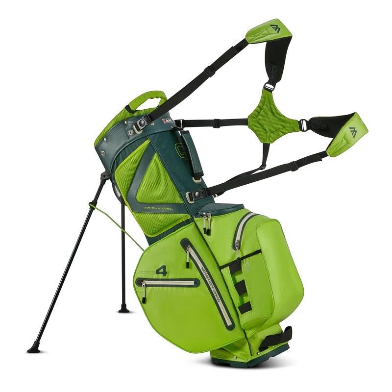 Big Max Aqua Hybrid 4 stand bag, forest green/lime