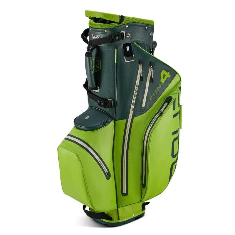 Big Max Aqua Hybrid 4 stand bag, forest green/lime