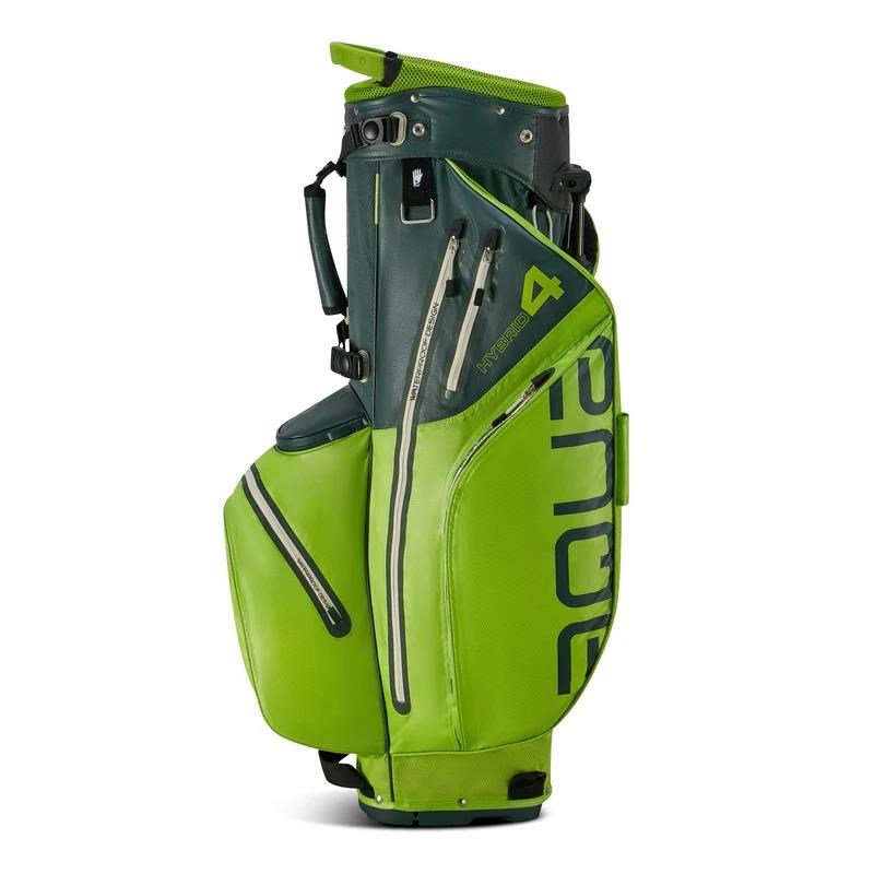 Big Max Aqua Hybrid 4 stand bag, forest green/lime