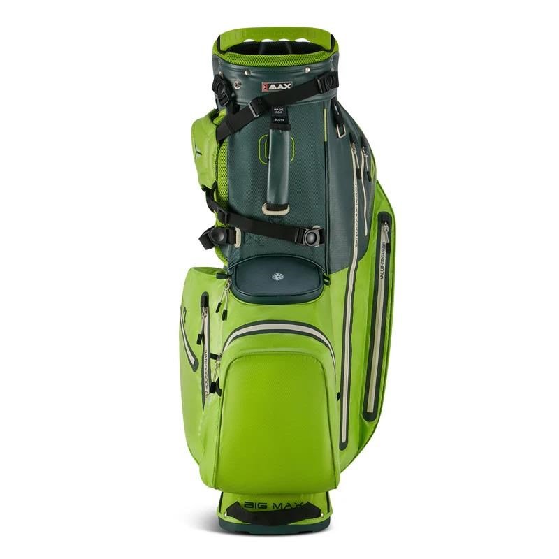 Big Max Aqua Hybrid 4 stand bag, forest green/lime
