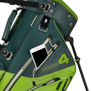 Big Max Aqua Hybrid 4 stand bag, forest green/lime