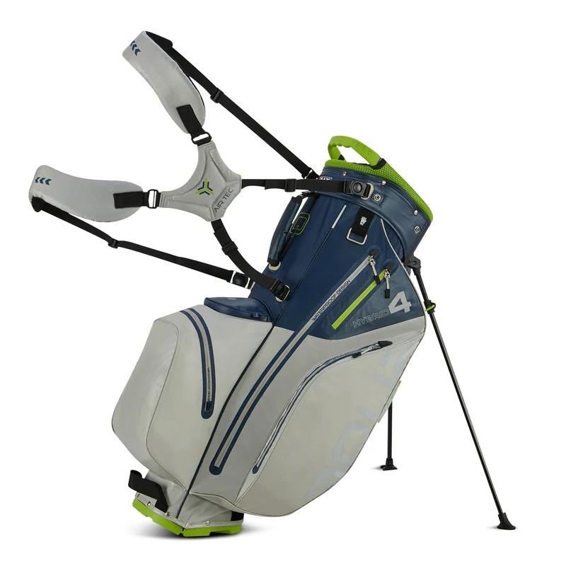 Big Max Aqua Hybrid 4 stand bag, granatowo/szaro/limonkowy