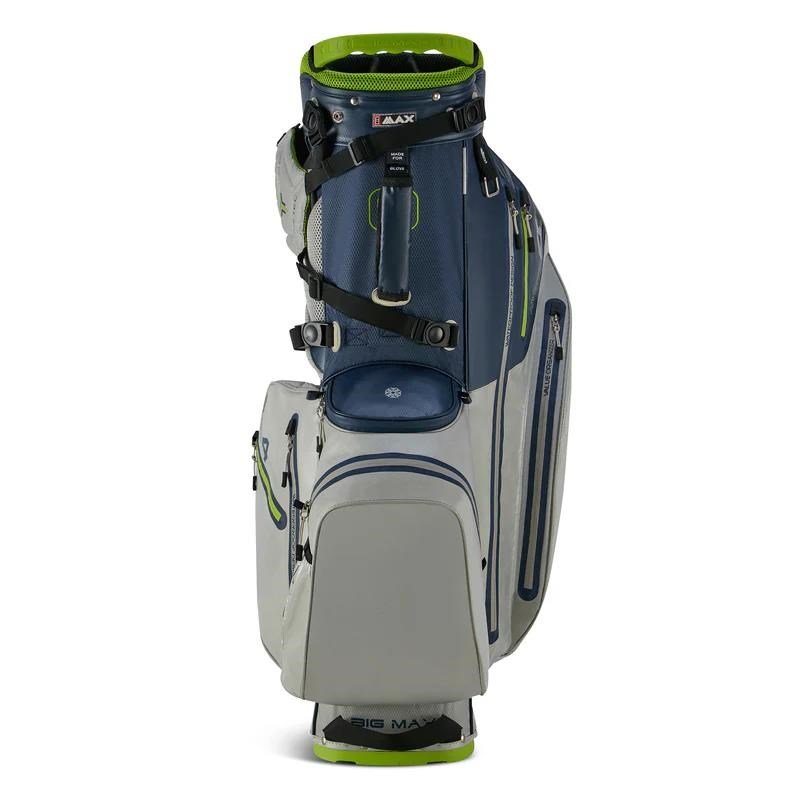 Big Max Aqua Hybrid 4 stand bag, granatowo/szaro/limonkowy