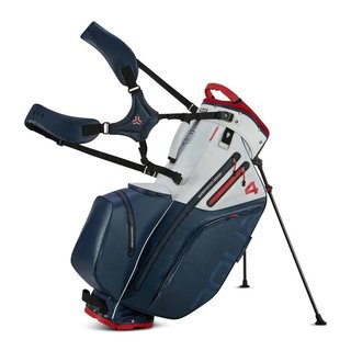 Big Max Aqua Hybrid 4 stand bag, granatowo/biało/czerwony