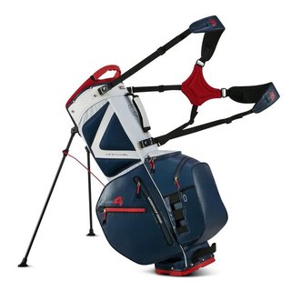 Big Max Aqua Hybrid 4 stand bag, granatowo/biało/czerwony