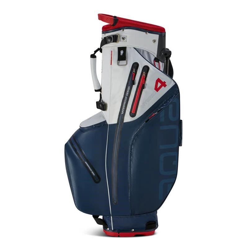Big Max Aqua Hybrid 4 stand bag, granatowo/biało/czerwony