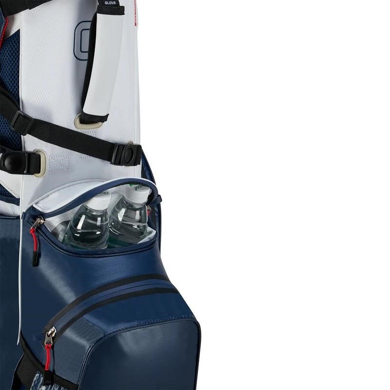 Big Max Aqua Hybrid 4 stand bag, granatowo/biało/czerwony