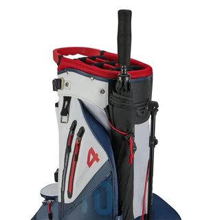 Big Max Aqua Hybrid 4 stand bag, granatowo/biało/czerwony