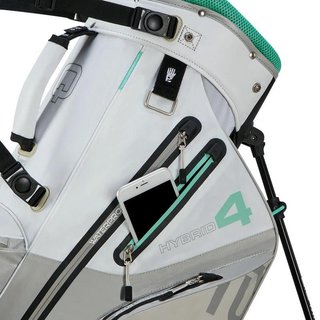 Big Max Aqua Hybrid 4 stand bag, biło/szaro/zielony