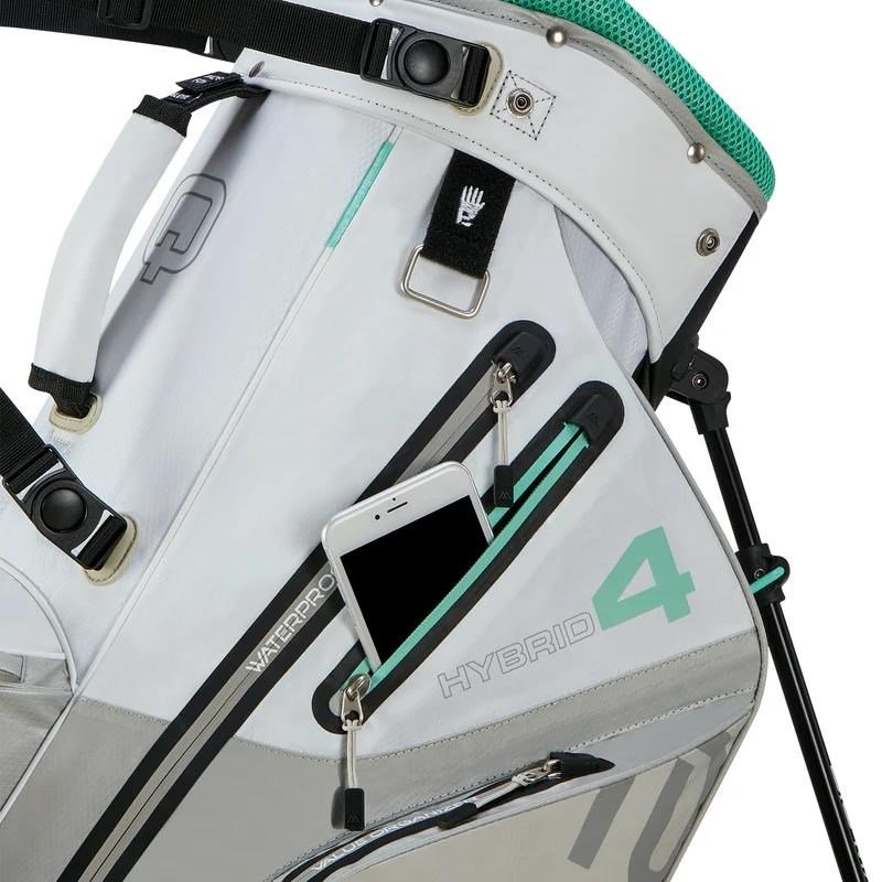 Big Max Aqua Hybrid 4 stand bag, biło/szaro/zielony