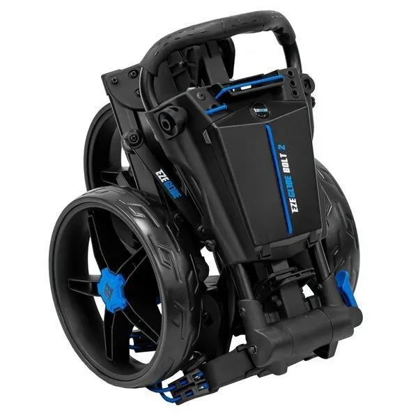 Ezeglide Bolt 2 + Easy Opening wózek golfowy, czarno/niebieski