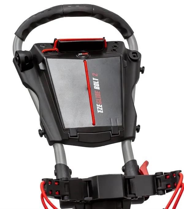 Ezeglide Bolt 2 + Easy Opening wózek golfowy, szaro/czerwony