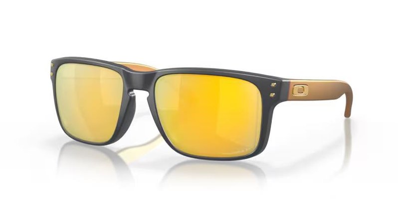 Oakley Holbrook Steel Colection Matte Carbon Prizm 24K Polarized okulary przeciwsłoneczne