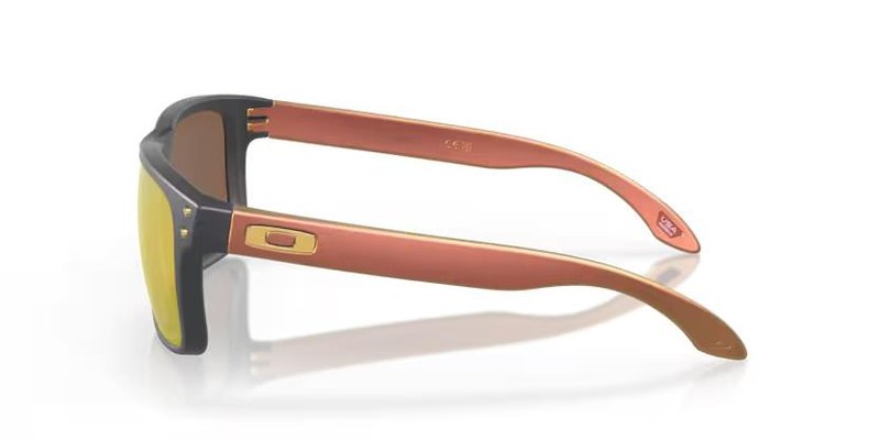 Oakley Holbrook Steel Colection Matte Carbon Prizm 24K Polarized okulary przeciwsłoneczne