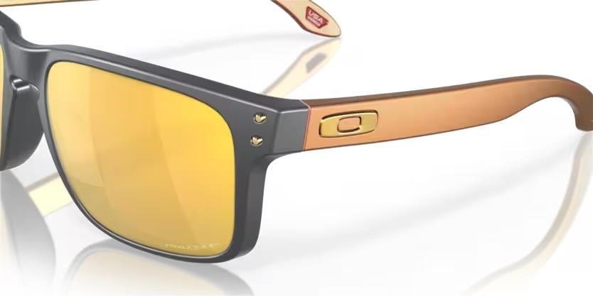 Oakley Holbrook Steel Colection Matte Carbon Prizm 24K Polarized okulary przeciwsłoneczne