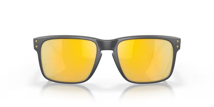 Oakley Holbrook Steel Colection Matte Carbon Prizm 24K Polarized okulary przeciwsłoneczne