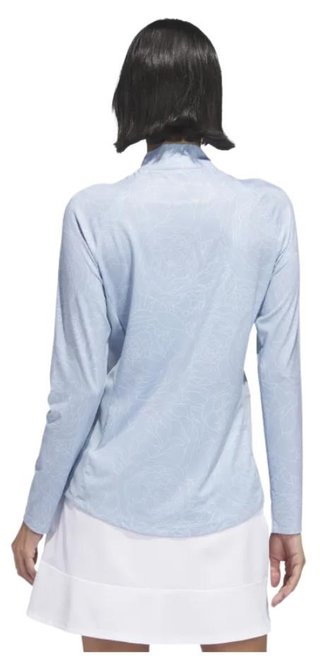 Adidas Essentials Printed Mock t-shirt z długim rękawem, wonder blue