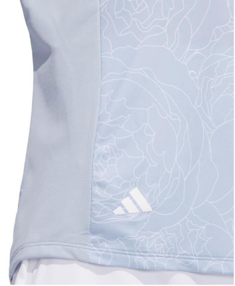 Adidas Essentials Printed Mock t-shirt z długim rękawem, wonder blue
