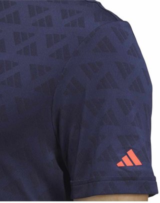 Adidas Adi Jacquard męskie polo, czarno/granatowe