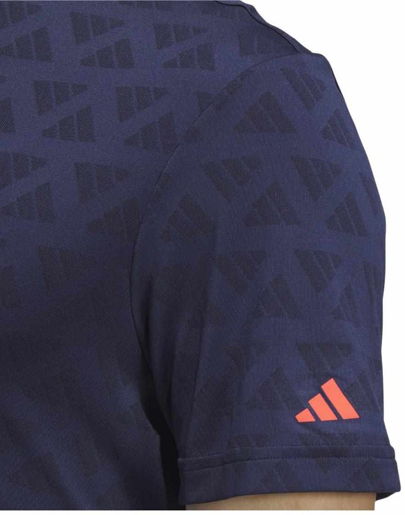Adidas Adi Jacquard męskie polo, czarno/granatowe