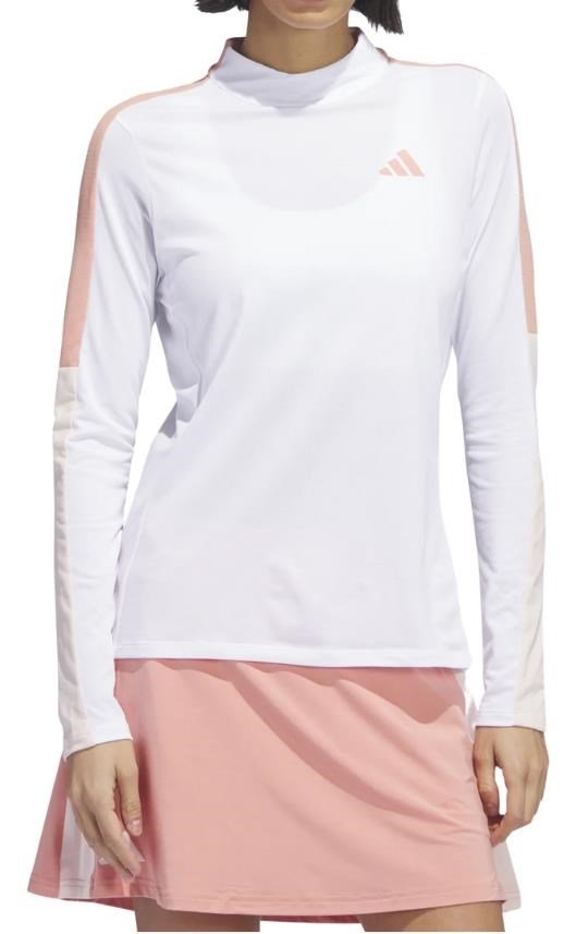 Adidas Nature mock t-shirt z długim rękawem, białe