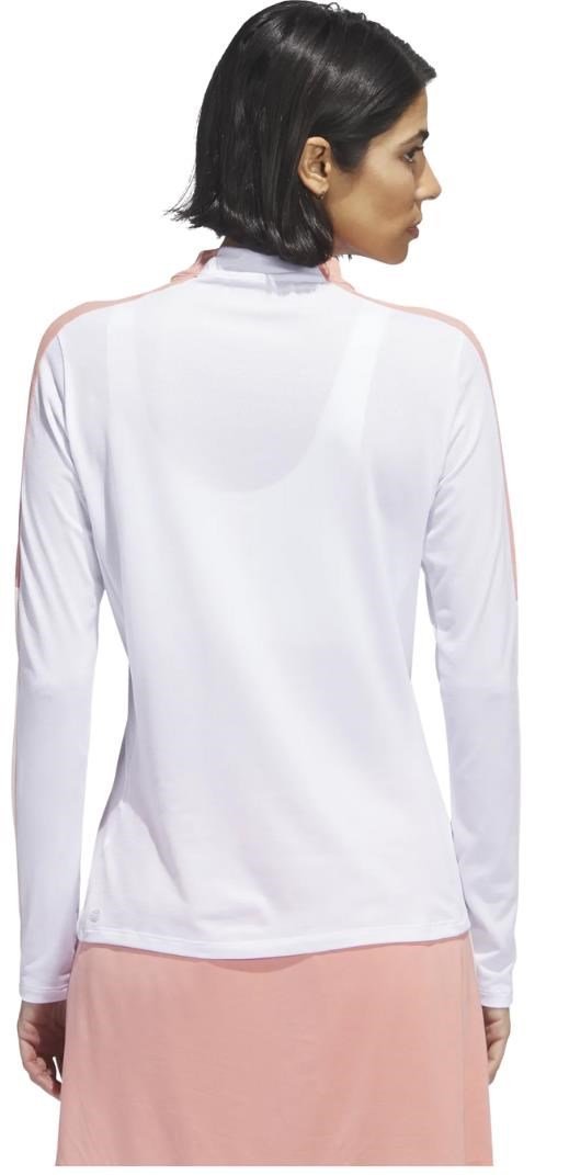 Adidas Nature mock t-shirt z długim rękawem, białe
