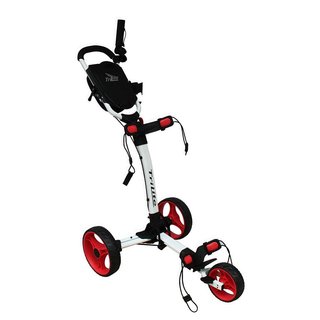 Axglo TriLite wózek golfowy, biało/czerwony