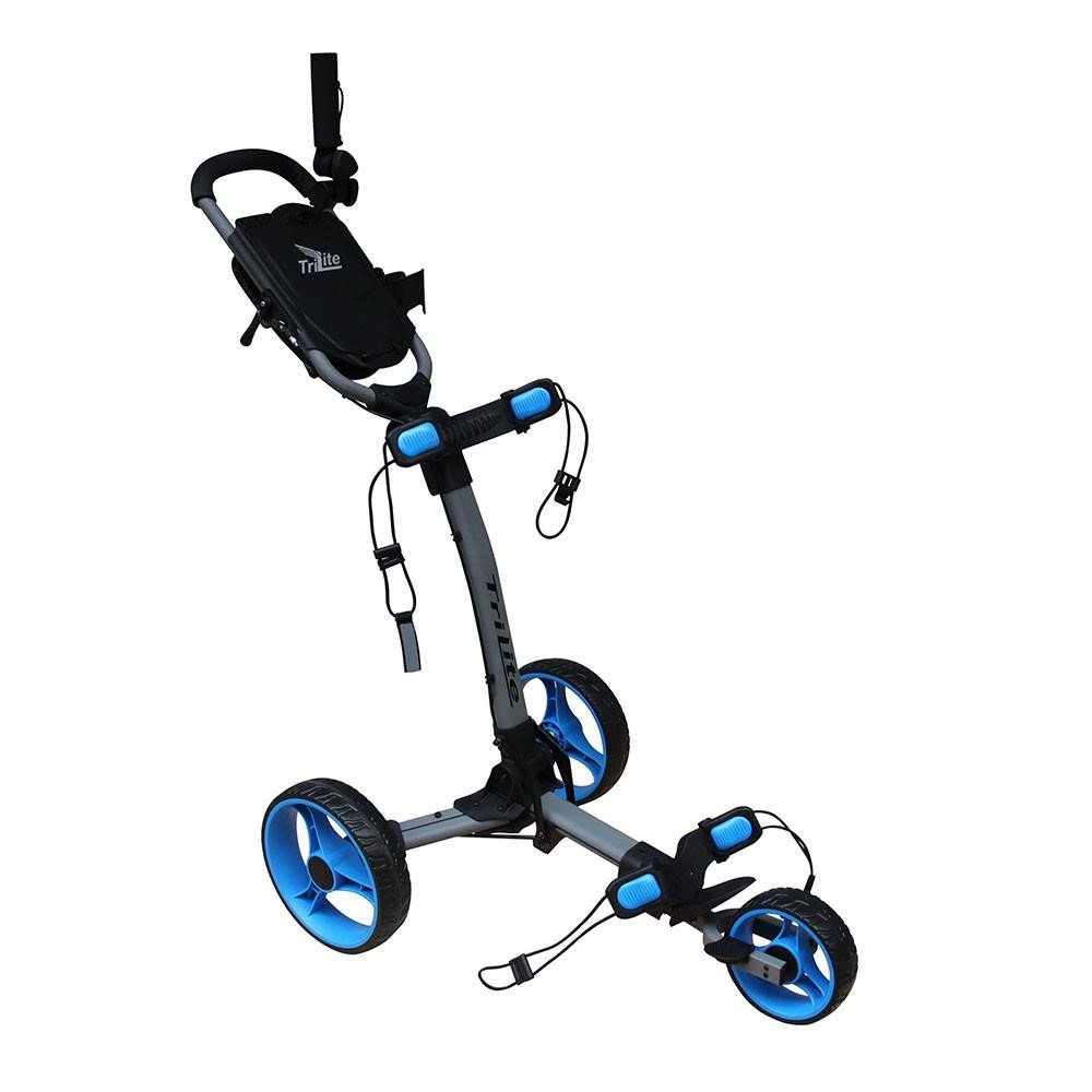 Axglo Trilite wózek golfowy, szaro/niebieski