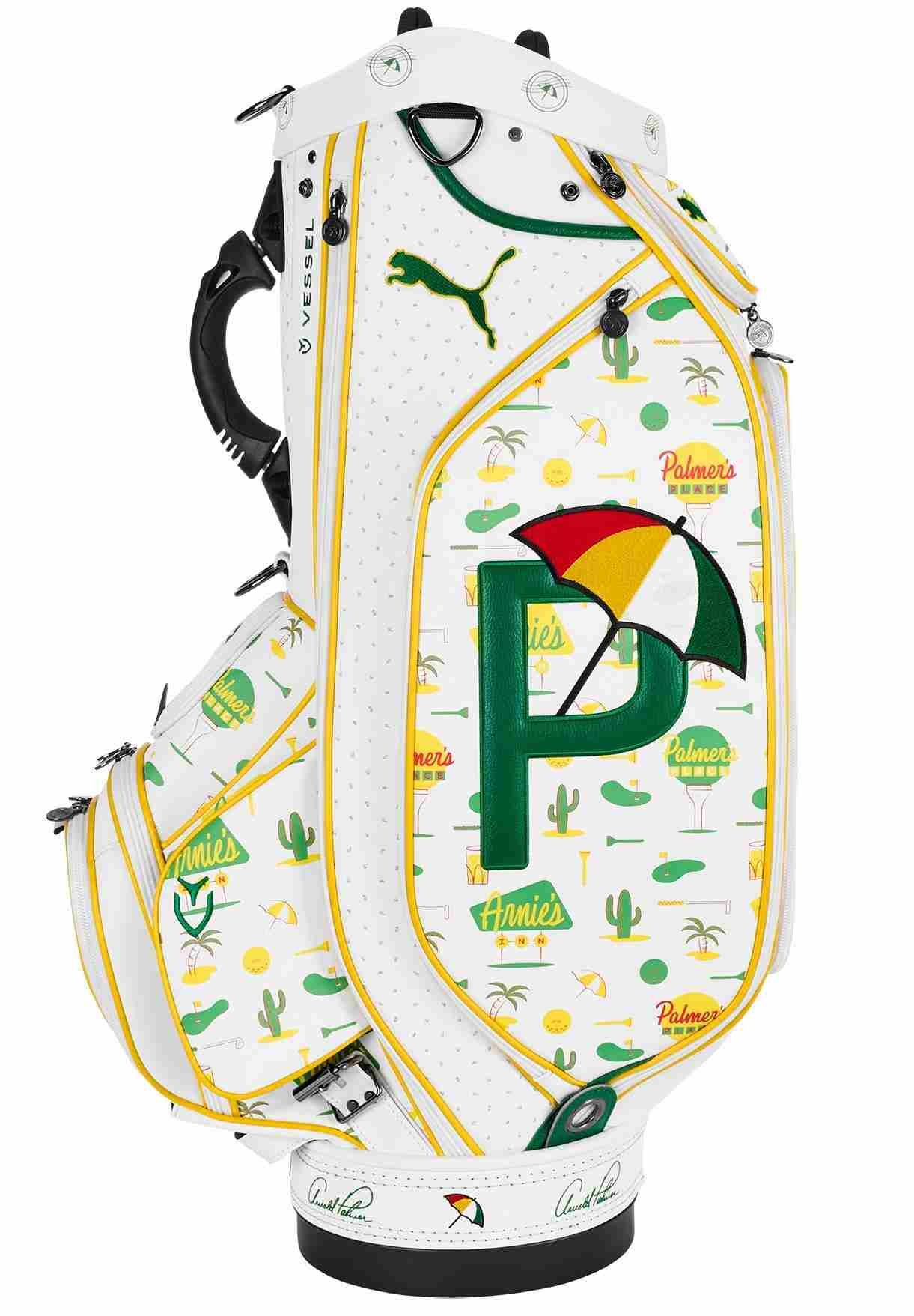 Puma Arnold Palmer Invitational staff bag, bright white