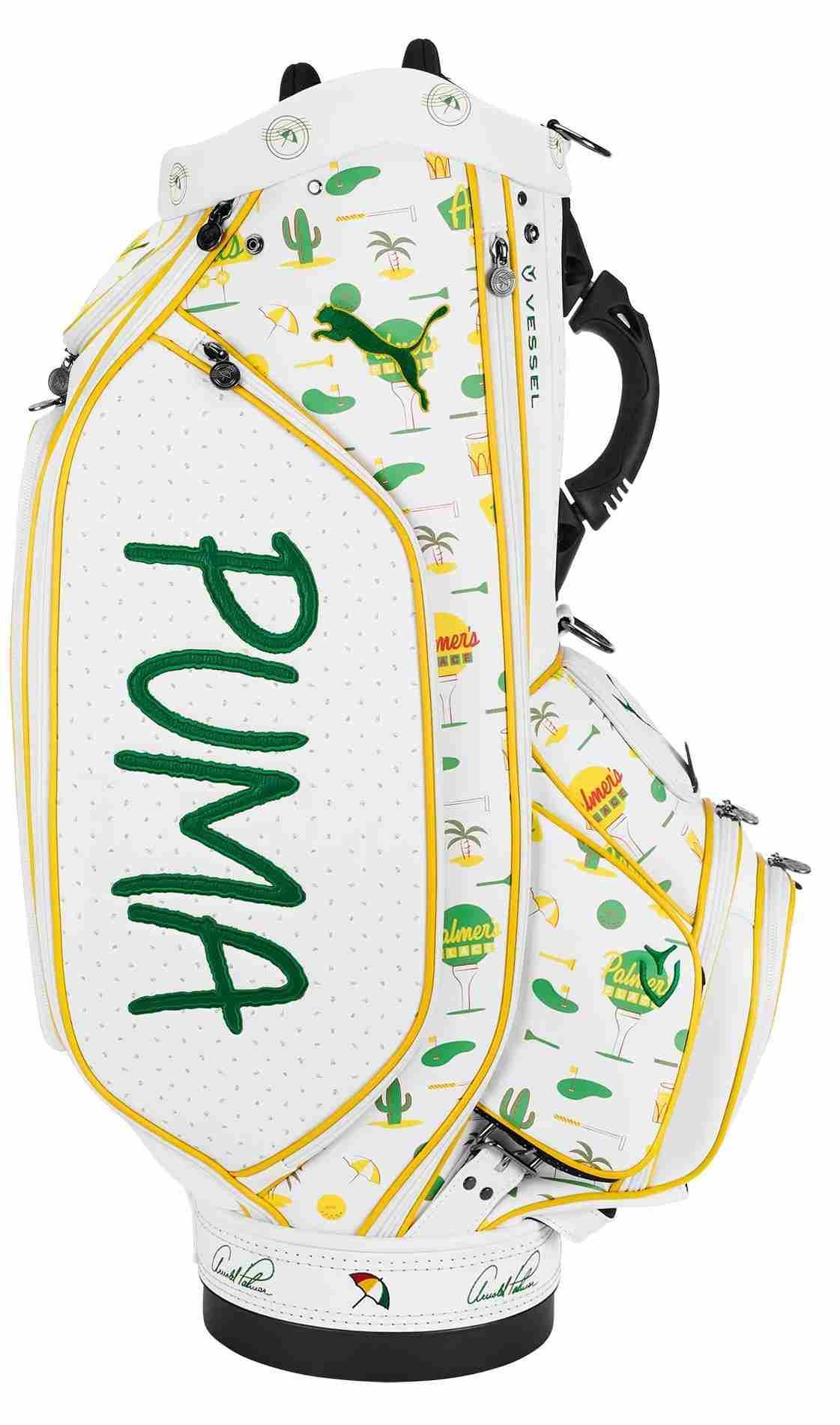 Puma Arnold Palmer Invitational staff bag, bright white