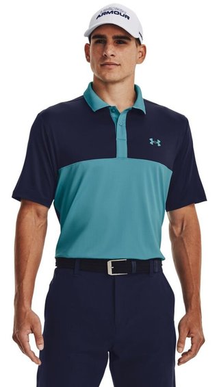Under Armour Perf 3.0 Color Block męskie polo, glacier blue