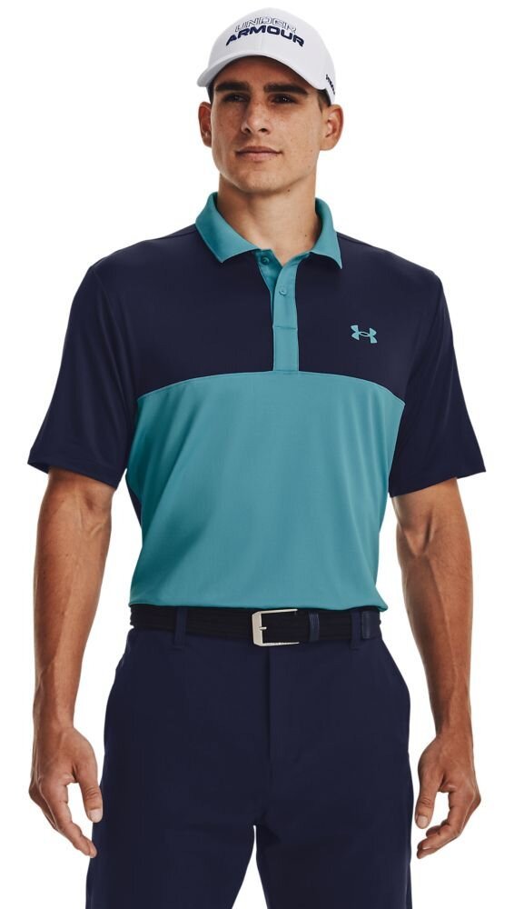 Under Armour Perf 3.0 Color Block męskie polo, glacier blue