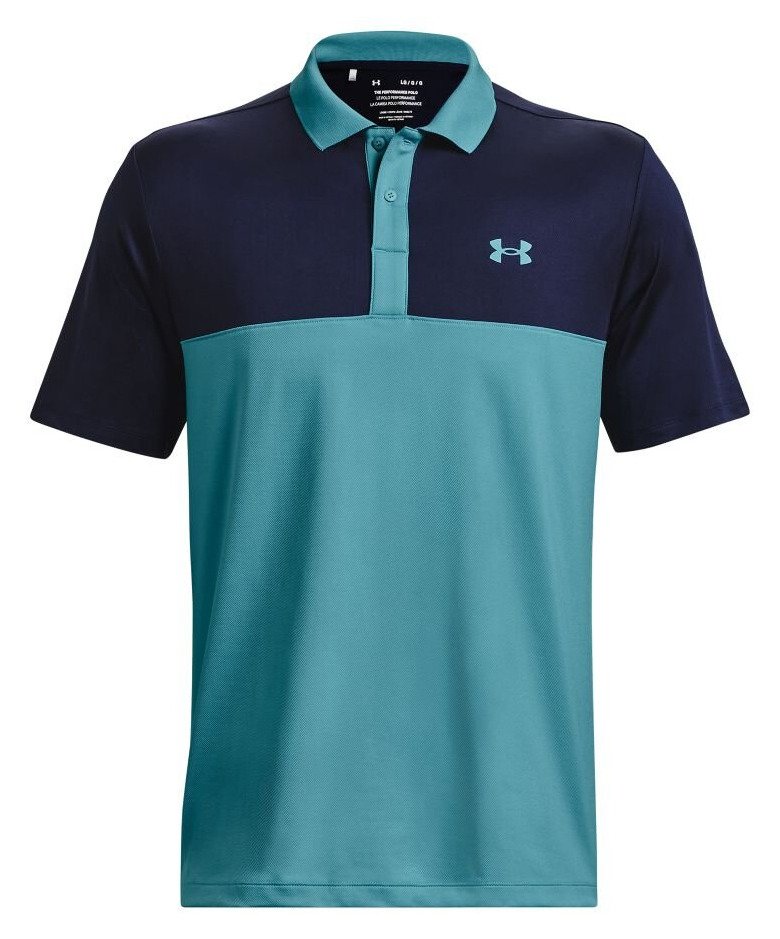 Under Armour Perf 3.0 Color Block męskie polo, glacier blue