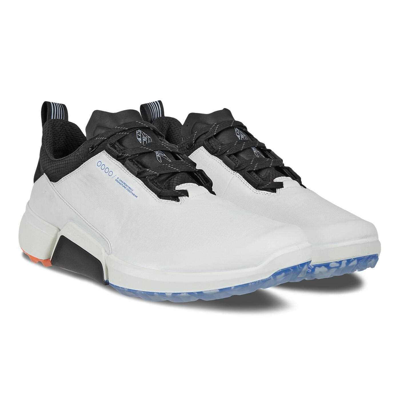 Ecco Biom H4 męskie buty golfowe, biało/czarne